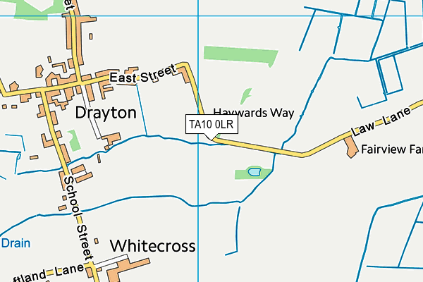 TA10 0LR map - OS VectorMap District (Ordnance Survey)