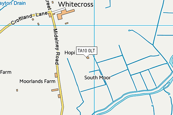 TA10 0LT map - OS VectorMap District (Ordnance Survey)