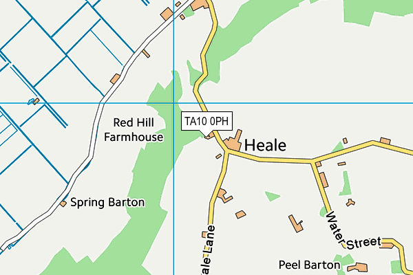 TA10 0PH map - OS VectorMap District (Ordnance Survey)