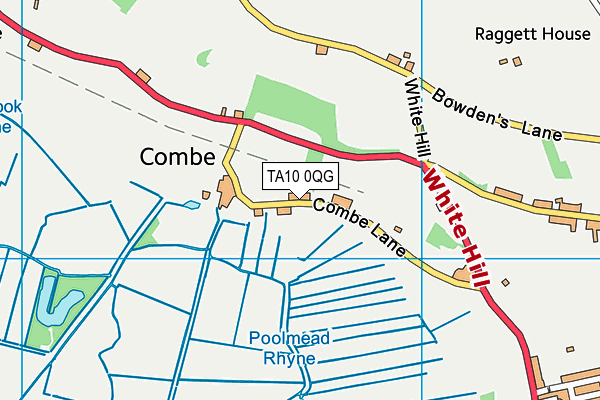 TA10 0QG map - OS VectorMap District (Ordnance Survey)