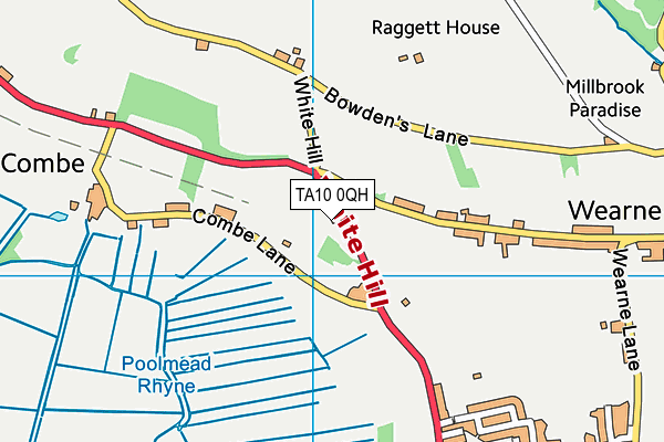 TA10 0QH map - OS VectorMap District (Ordnance Survey)