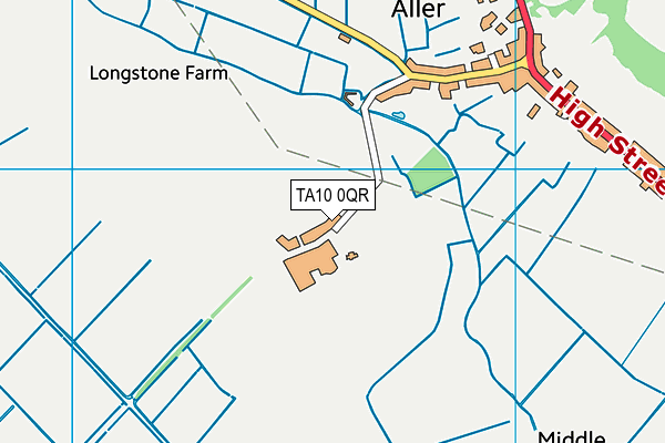 TA10 0QR map - OS VectorMap District (Ordnance Survey)