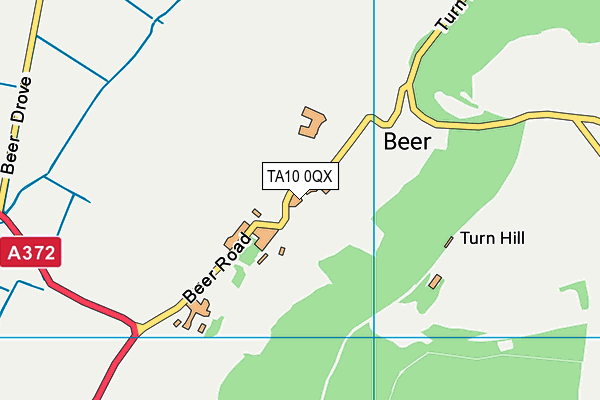 TA10 0QX map - OS VectorMap District (Ordnance Survey)