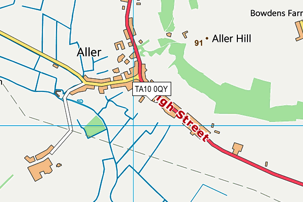 TA10 0QY map - OS VectorMap District (Ordnance Survey)