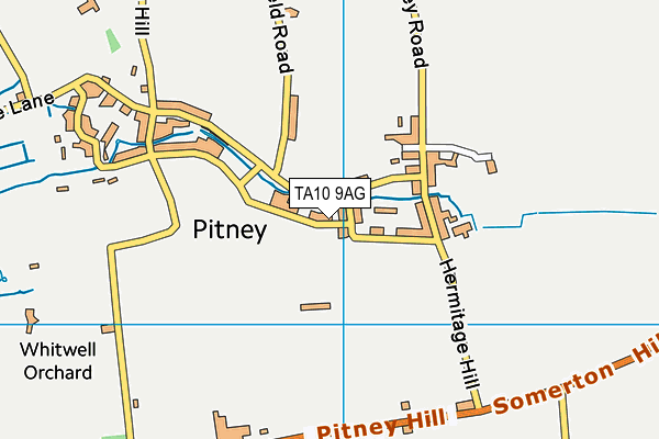 TA10 9AG map - OS VectorMap District (Ordnance Survey)