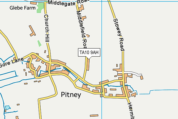 TA10 9AH map - OS VectorMap District (Ordnance Survey)