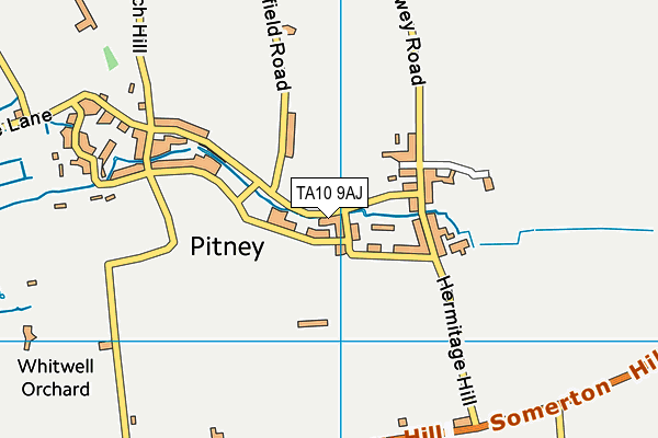 TA10 9AJ map - OS VectorMap District (Ordnance Survey)