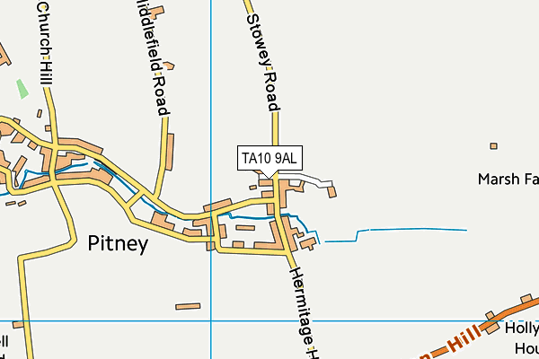 TA10 9AL map - OS VectorMap District (Ordnance Survey)