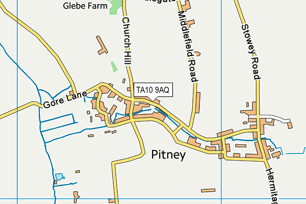 TA10 9AQ map - OS VectorMap District (Ordnance Survey)