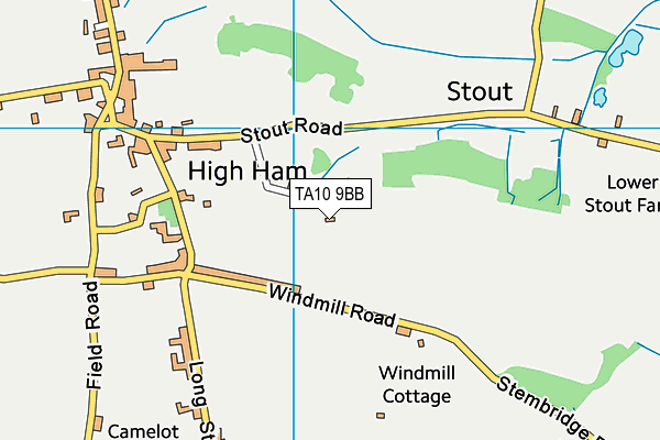 TA10 9BB map - OS VectorMap District (Ordnance Survey)