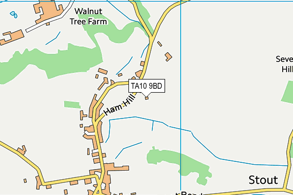 TA10 9BD map - OS VectorMap District (Ordnance Survey)