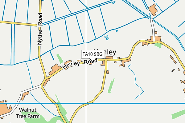 TA10 9BG map - OS VectorMap District (Ordnance Survey)