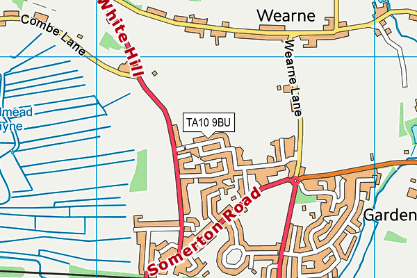 TA10 9BU map - OS VectorMap District (Ordnance Survey)