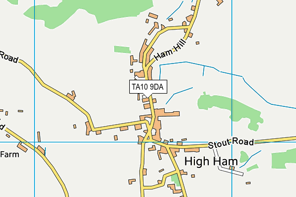 TA10 9DA map - OS VectorMap District (Ordnance Survey)