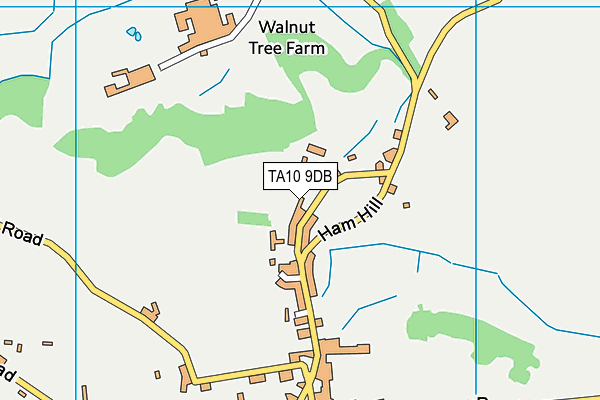 TA10 9DB map - OS VectorMap District (Ordnance Survey)