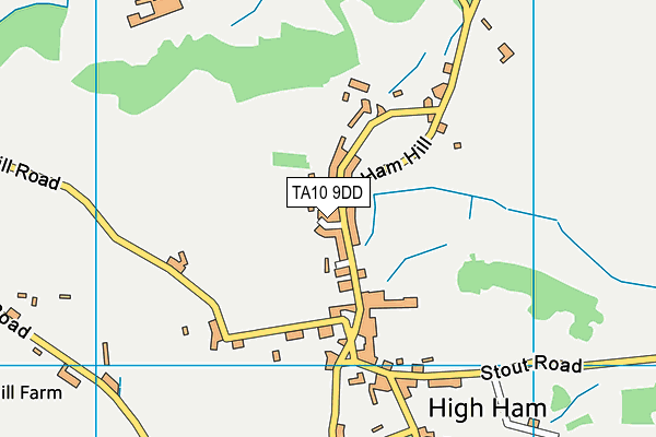 TA10 9DD map - OS VectorMap District (Ordnance Survey)