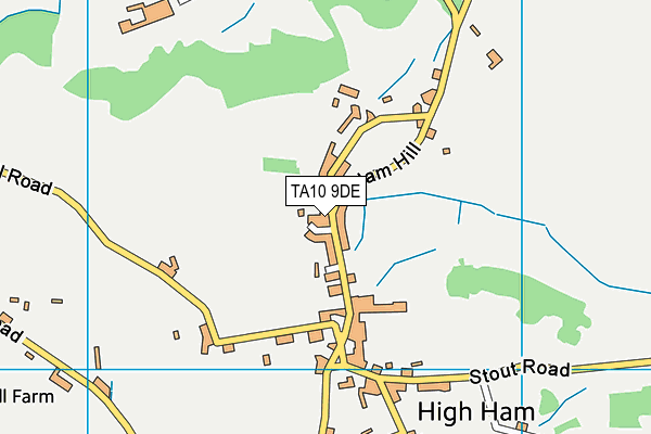 TA10 9DE map - OS VectorMap District (Ordnance Survey)