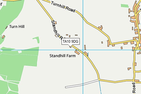 TA10 9DG map - OS VectorMap District (Ordnance Survey)