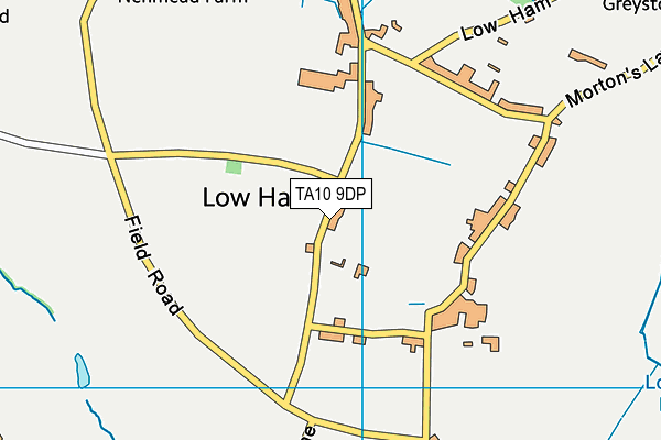 TA10 9DP map - OS VectorMap District (Ordnance Survey)