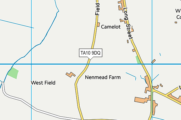 TA10 9DQ map - OS VectorMap District (Ordnance Survey)