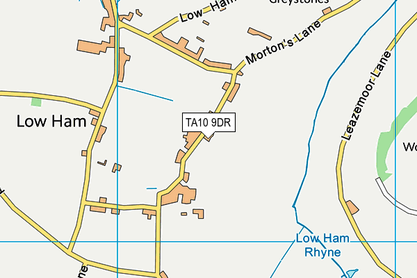 TA10 9DR map - OS VectorMap District (Ordnance Survey)