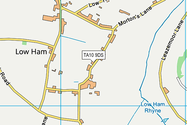 TA10 9DS map - OS VectorMap District (Ordnance Survey)