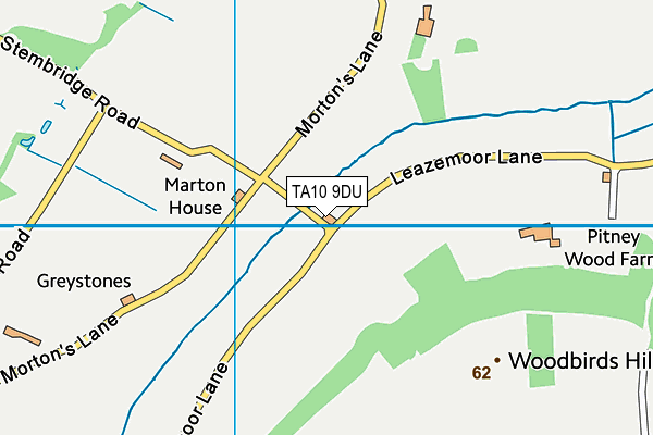 TA10 9DU map - OS VectorMap District (Ordnance Survey)