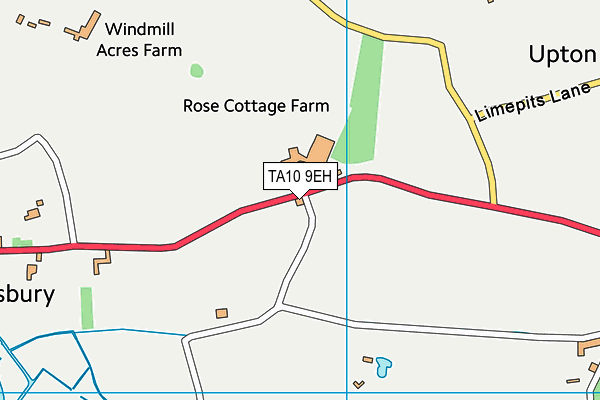 TA10 9EH map - OS VectorMap District (Ordnance Survey)