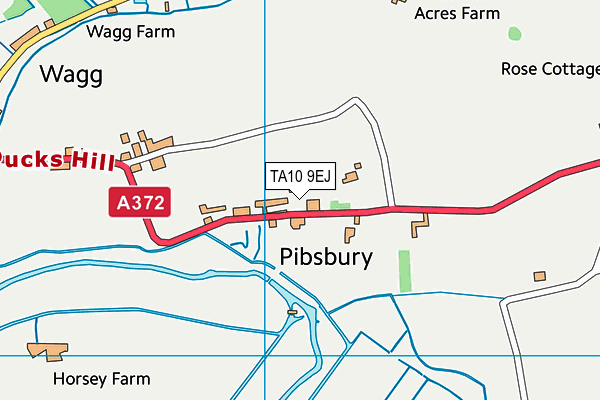 TA10 9EJ map - OS VectorMap District (Ordnance Survey)