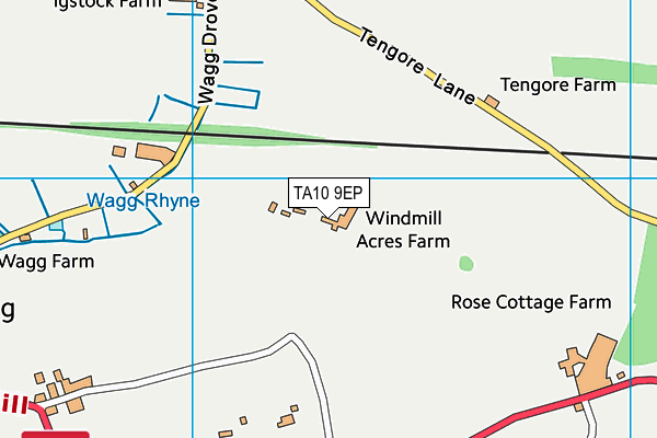 TA10 9EP map - OS VectorMap District (Ordnance Survey)