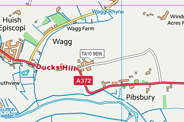 TA10 9EW map - OS VectorMap District (Ordnance Survey)