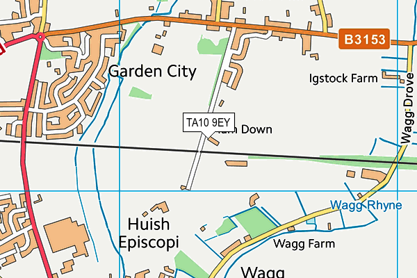 TA10 9EY map - OS VectorMap District (Ordnance Survey)