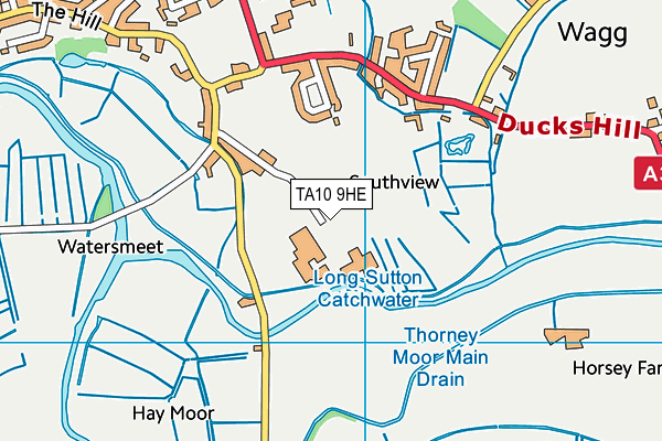 TA10 9HE map - OS VectorMap District (Ordnance Survey)