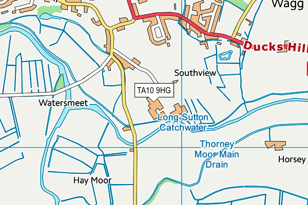 TA10 9HG map - OS VectorMap District (Ordnance Survey)