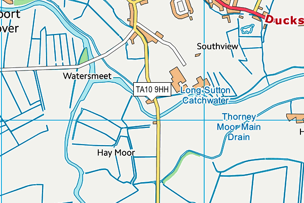 TA10 9HH map - OS VectorMap District (Ordnance Survey)