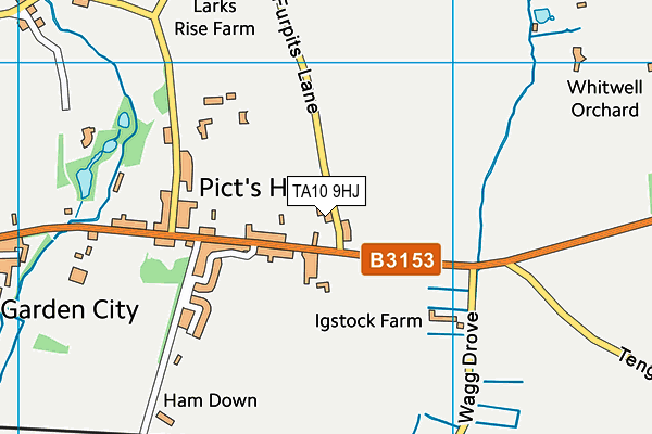 TA10 9HJ map - OS VectorMap District (Ordnance Survey)