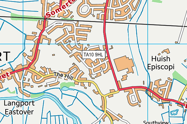 TA10 9HL map - OS VectorMap District (Ordnance Survey)