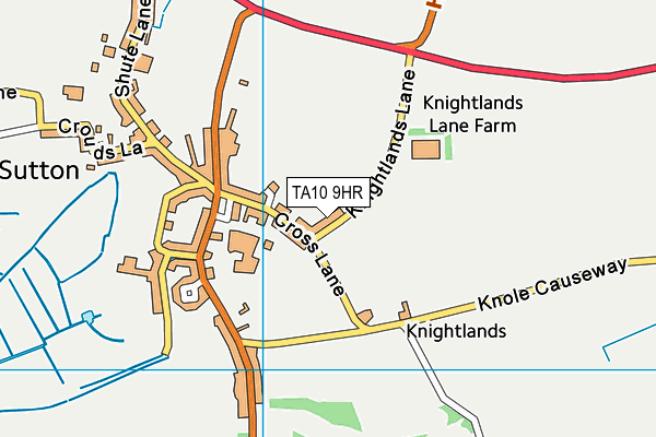 TA10 9HR map - OS VectorMap District (Ordnance Survey)