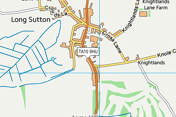 TA10 9HU map - OS VectorMap District (Ordnance Survey)