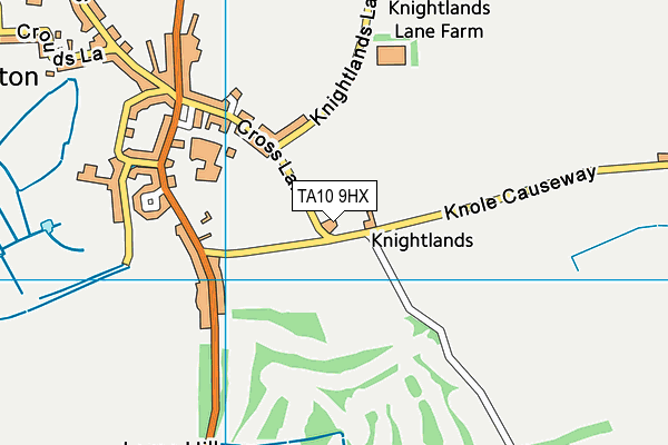 TA10 9HX map - OS VectorMap District (Ordnance Survey)