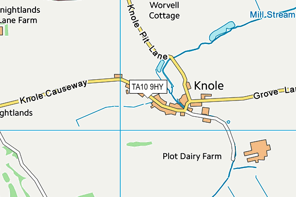 TA10 9HY map - OS VectorMap District (Ordnance Survey)