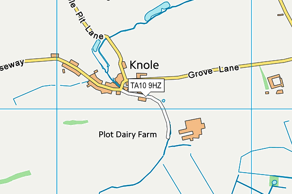 TA10 9HZ map - OS VectorMap District (Ordnance Survey)