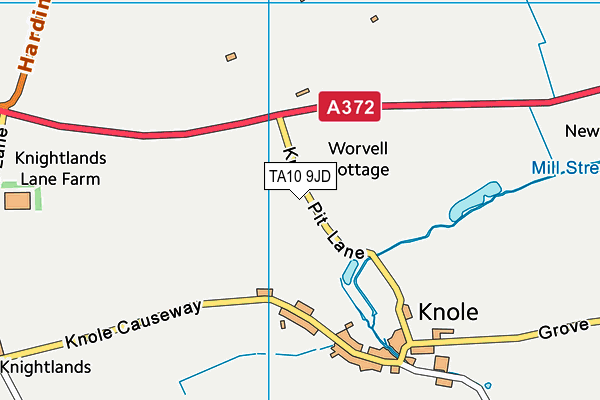 TA10 9JD map - OS VectorMap District (Ordnance Survey)