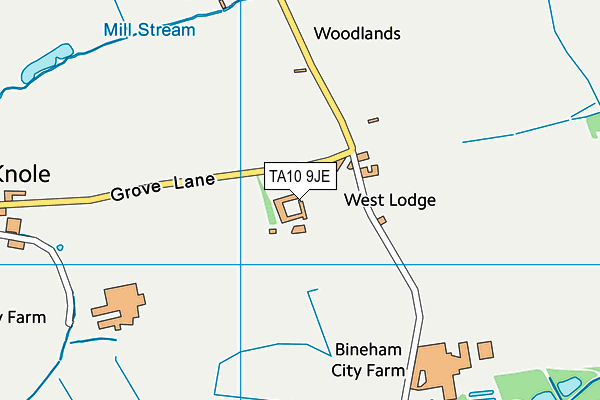 TA10 9JE map - OS VectorMap District (Ordnance Survey)