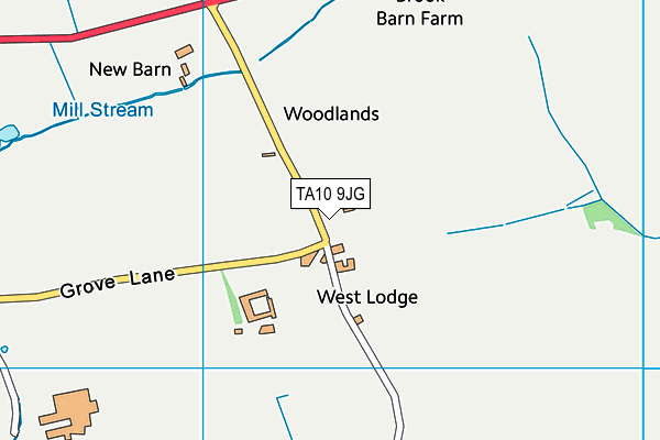 TA10 9JG map - OS VectorMap District (Ordnance Survey)