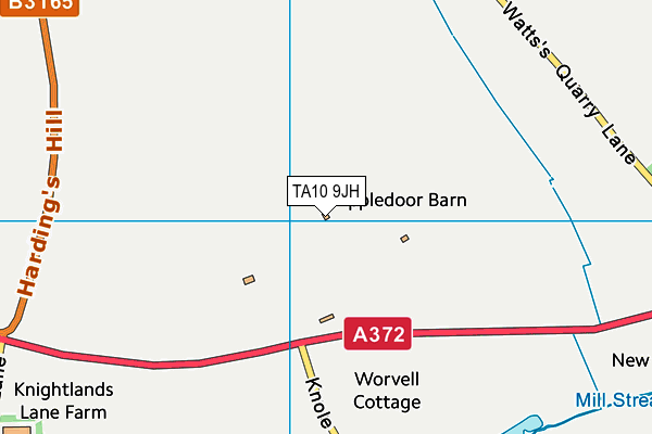 TA10 9JH map - OS VectorMap District (Ordnance Survey)