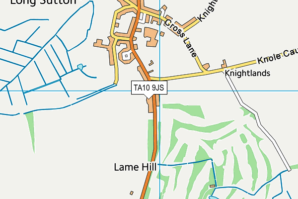 TA10 9JS map - OS VectorMap District (Ordnance Survey)