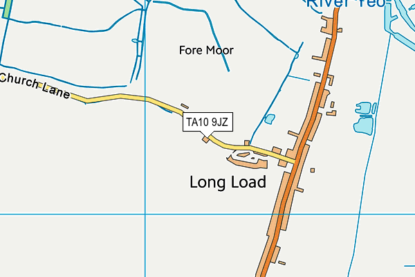 TA10 9JZ map - OS VectorMap District (Ordnance Survey)
