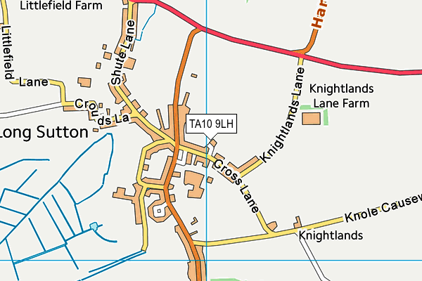 TA10 9LH map - OS VectorMap District (Ordnance Survey)