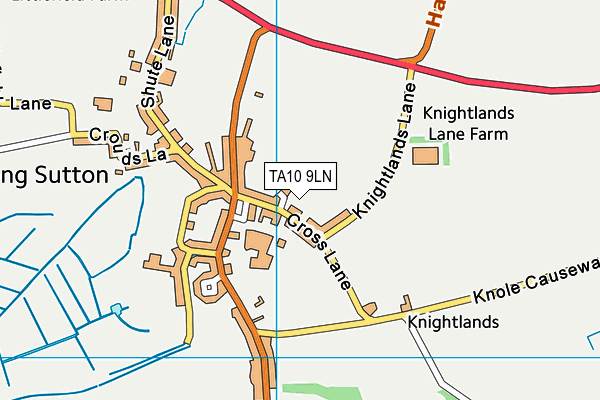 TA10 9LN map - OS VectorMap District (Ordnance Survey)